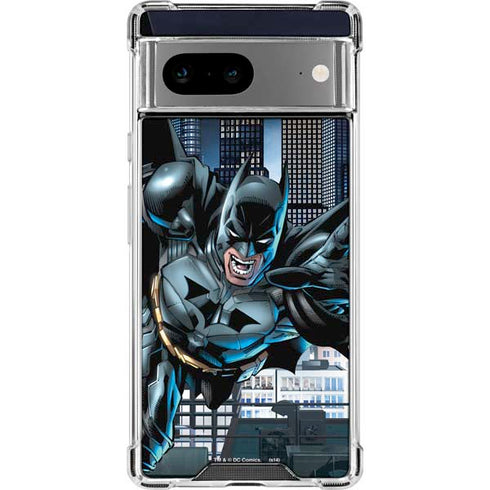 DC Comics Batman Dark Knight Comic Art Action Pose Google Pixel 7a Clear Case